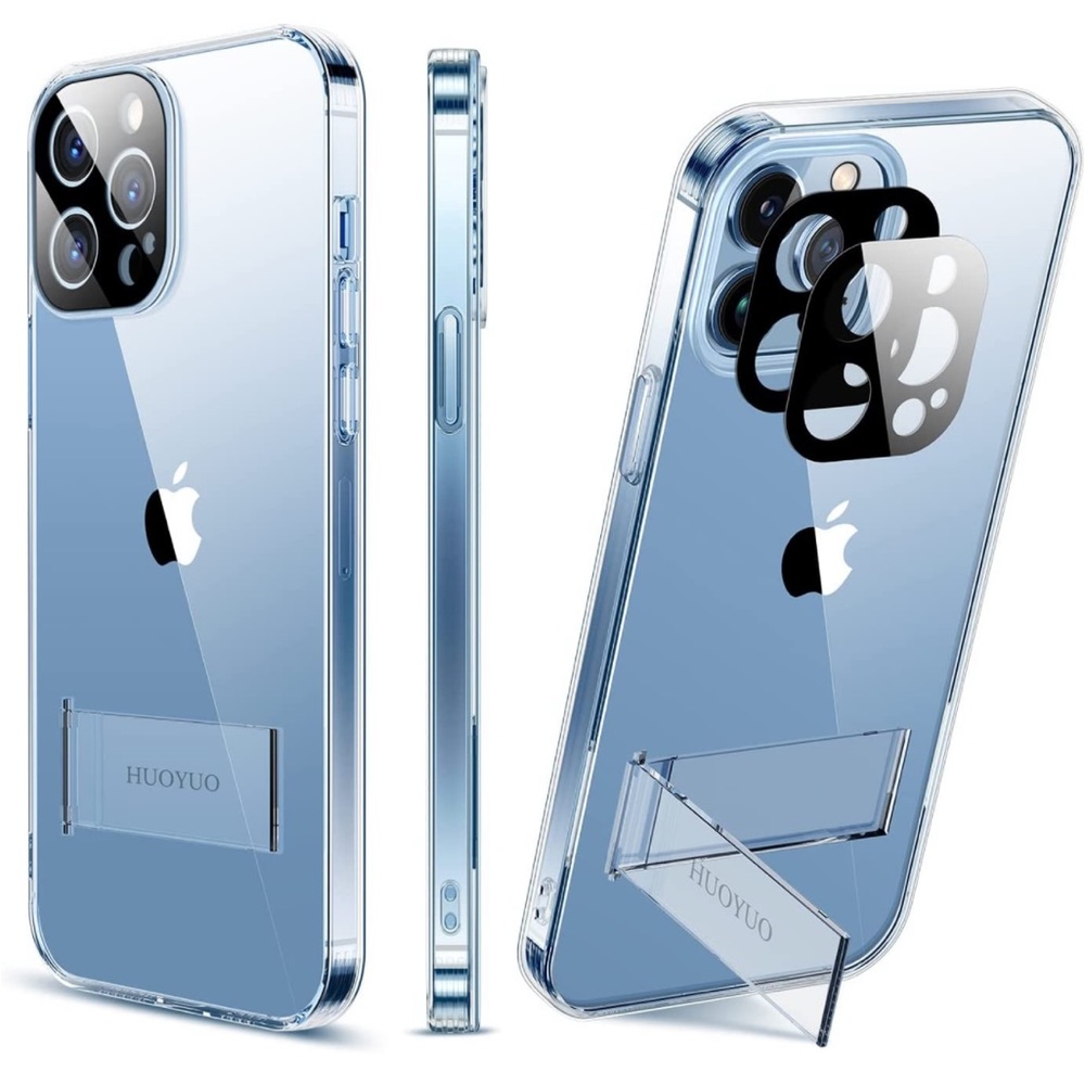 iPhone 13 Pro Case with Kickstand + Camera Covers